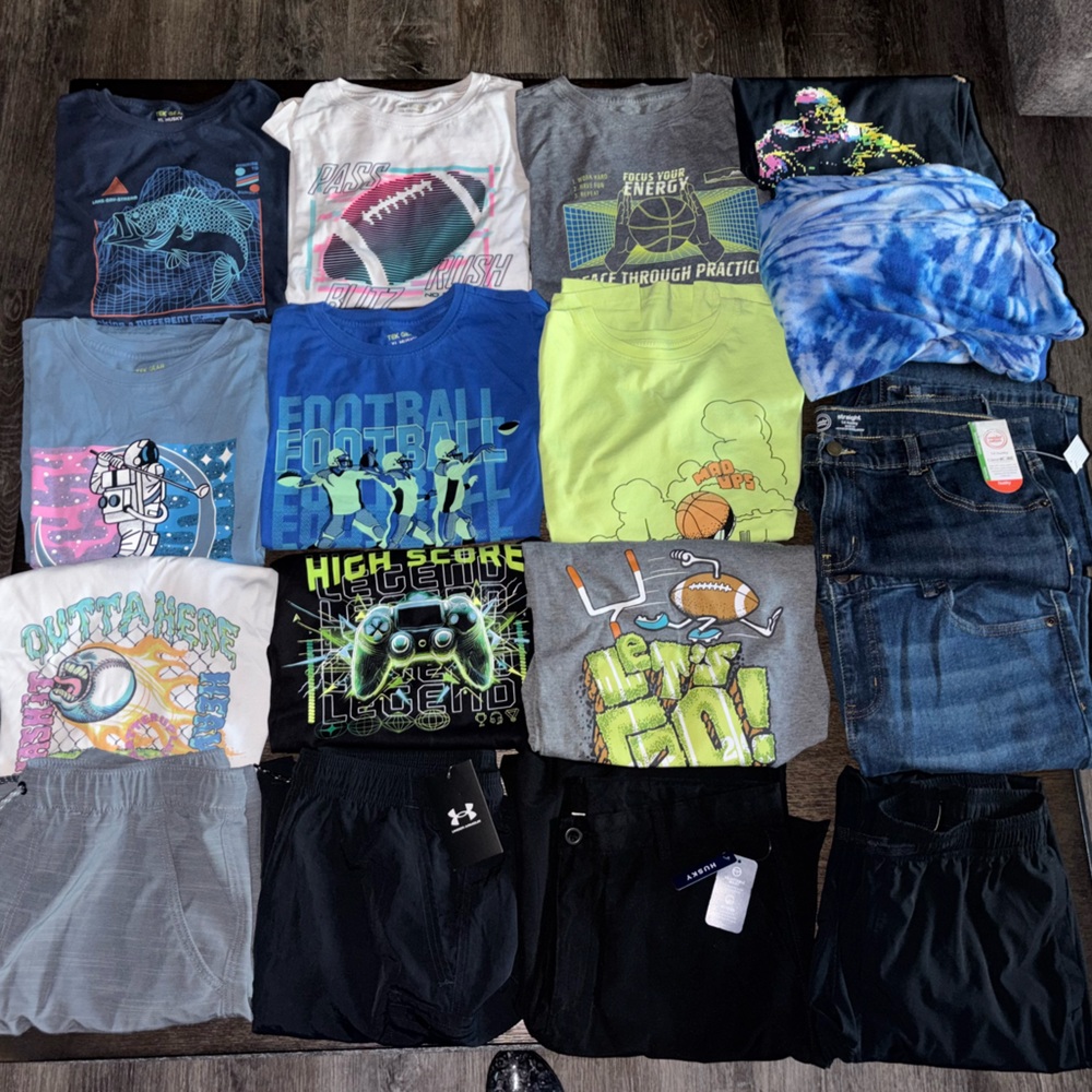 Husky 14/16 Boys Youth Extra Large XL Shirt Shorts Pants Pajamas Athletic Set